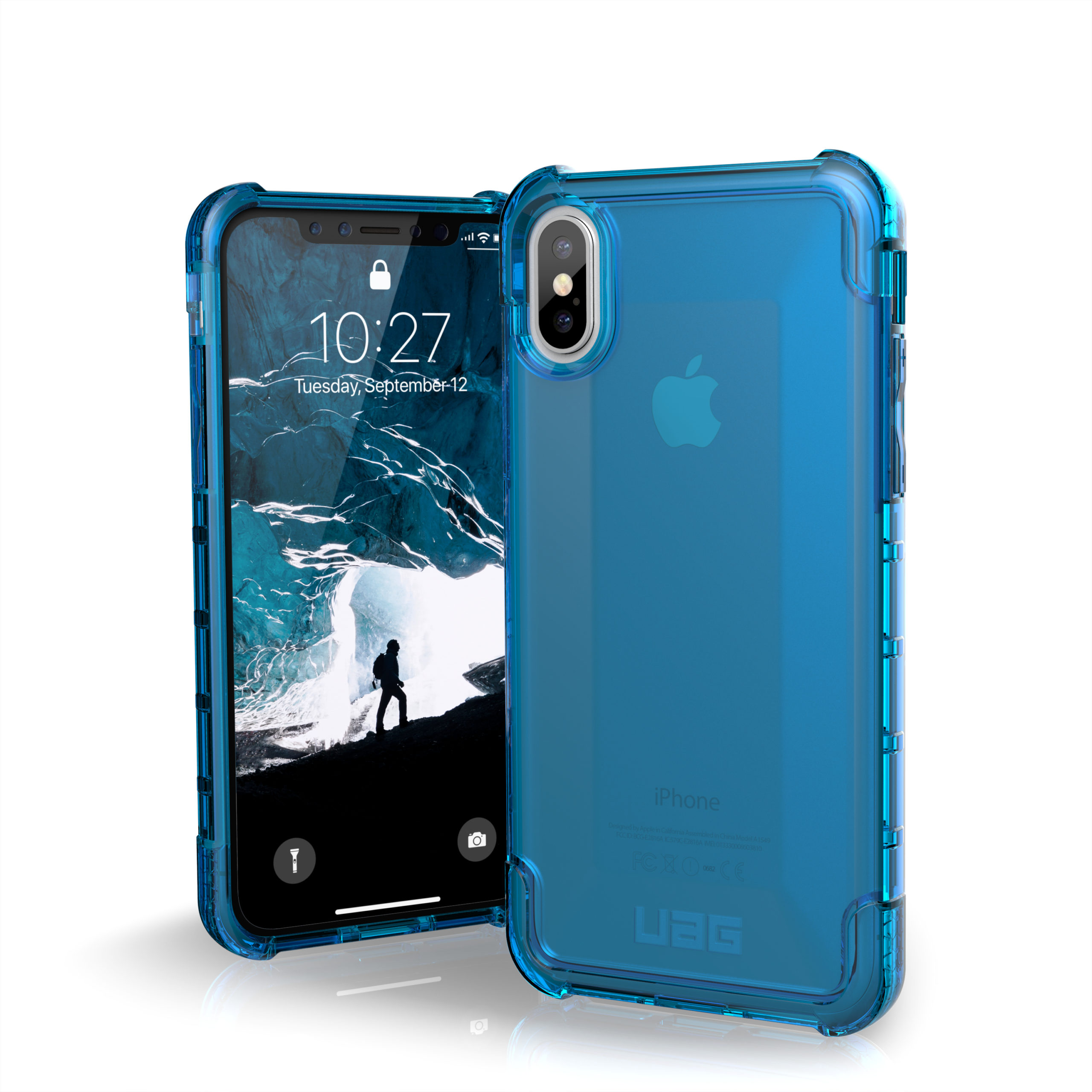 Uag Iphone Xr Plyo Case Glacier Blue Shoreditch Macs
